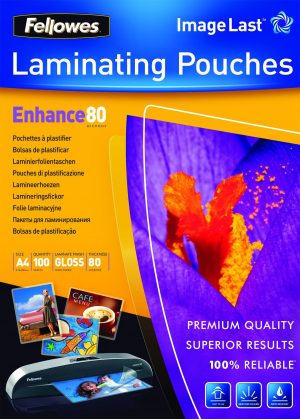 LAMINATOR POUCH IMAGELAST/A4 80 100PCS 5306114 FELLOWES