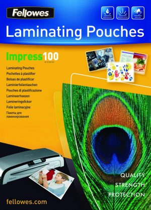 LAMINATOR POUCH GLOSSY/A4 100 100PCS 5351111 FELLOWES