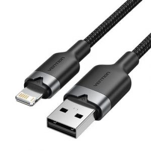 CABLE USB2.0 TO LIGHTNING/1M BLACK LANBF VENTION