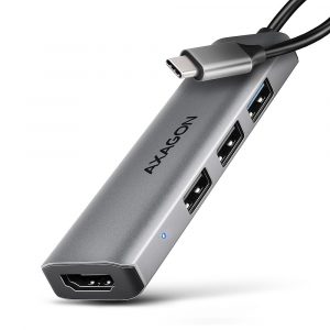 I/O HUB USB-C 4IN1/0.15M HMC-H3A AXAGON