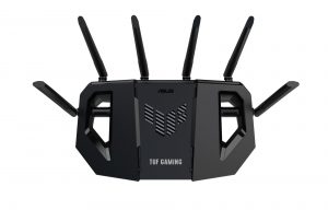Wireless Router|ASUS|Router|6500 Mbps|Mesh|Wi-Fi 6|Wi-Fi 7|IEEE 802.11a|IEEE 802.11b|IEEE 802.11g|IEEE 802.11ac|IEEE 802.11ax|USB 3.2|3x2.5GbE|1x2.5GbE|Number of antennas 6|TUFGAMINGBE6500