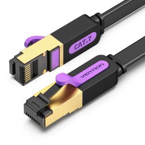 PATCH CABLE CAT.7 FLAT/10M BLACK ICABL VENTION