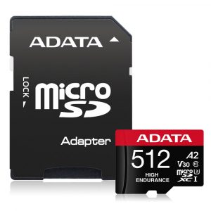 MEMORY MICRO SDXC 512GB W/AD./AUSDX512GUI3V30SHA2-RA1 ADATA