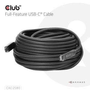 CABLE USB-C 15M/M/M CAC-2580 CLUB3D