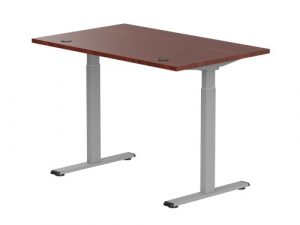 Adjustable Height Table Up Up Bjorn Gray, Table top M Dark Walnut