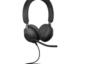 Jabra Evolve2 40 SE MS Stereo Wired Headset, USB-C, Black