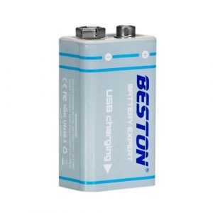 Rechargeable 9V batterry with USB C, 1000mAh, Li-Ion | AA620289