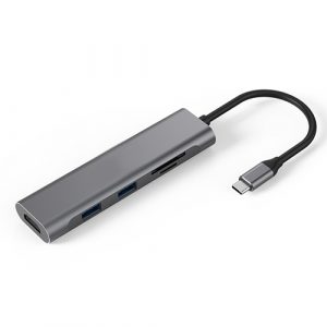 Adapter USB Type-C - 2 x USB 3.0, HDMI, SD, TF | CA913459