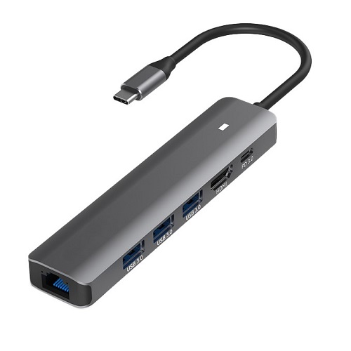 Adapter USB Type-C - HDMI, LAN