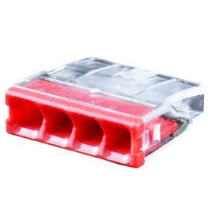 Splicing connector, 4x 0.5-2.5mm², 24A, 450V, 100pcs | EL240418