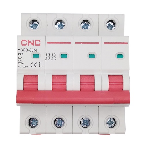 Miniature Circuit Breaker, 4P, 25A, Class