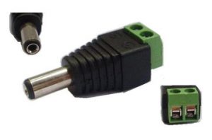 Power male connector 5.5x2.1, 10pcs | PMC