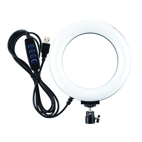PU378img LED Ring Lamp, 16 cm, USB | PU378