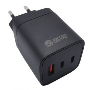 Charger EXTRA DIGITAL GaN 2x USB Type-C, USB Type-A: 65W, PPS | SC230310