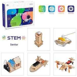 Wooden Assembly Advanced Science Lab Kit, 5in1 STEM Educational Toys | NV822805