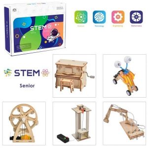 Wooden Assembly Advanced Science Lab Kit, 5in1 STEM Educational Toys | NV822812