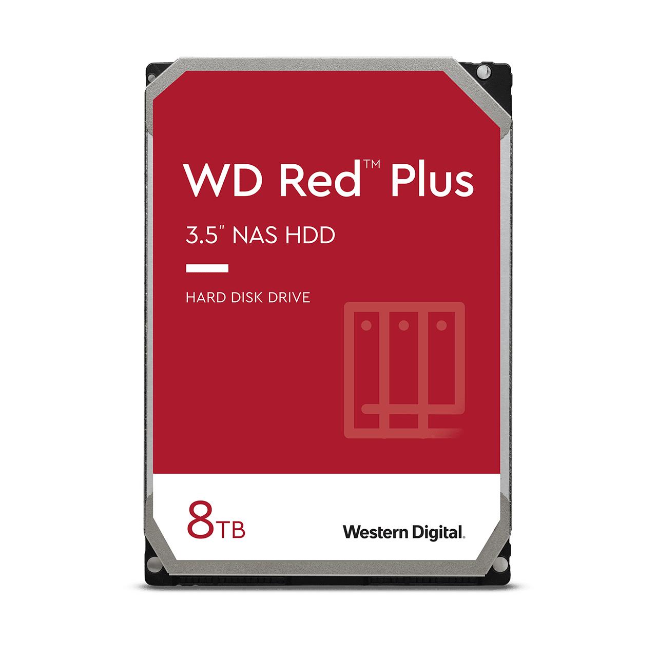 HDD|WESTERN DIGITAL|Red Plus|8TB|SATA|256 MB|5640 rpm|3,5"