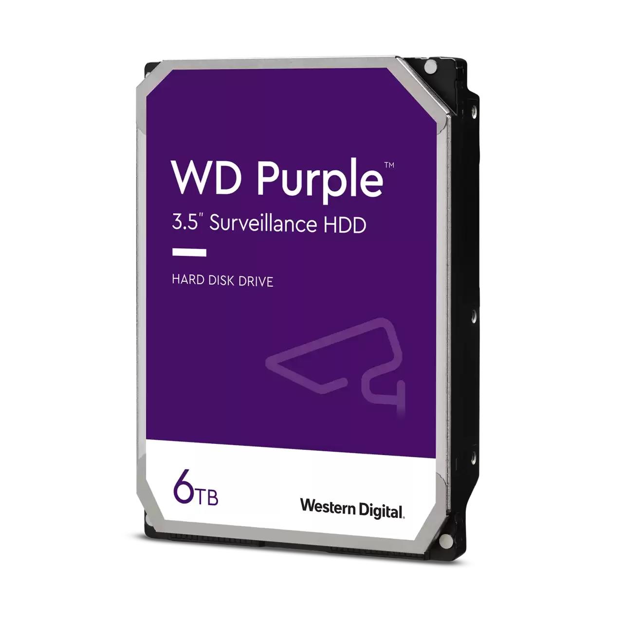 HDD|WESTERN DIGITAL|Purple| 6 TB|Serial ATA III|Buffer
