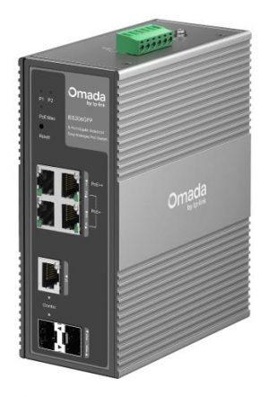 Switch|TP-LINK|Switch type Managed|Rack mounting Yes|4xRJ-45 ports|RJ-45 Ports Type Gigabit Ethernet (10/100/1000)|1xCombo SFP ports quantity|1xSFP module slots quantity|Power over Ethernet (PoE) Yes|3xPower over Ethernet plus (PoE+) ports quantity|1xPower over Ethernet 4PPoE (PoE++) ports quantity|Total Power over Ethernet (PoE) budget 120 W|IES206GPP