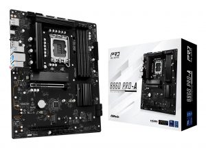 Mainboard|ASROCK|Intel B860 Express|LGA1851|ATX|Memory DDR5|Memory slots 4|1xHDMI|1xDisplayPort|1xAudio-In|1xAudio-Out|1xMicrophone|2xUSB 2.0|6xUSB 3.2|1xUSB-C|1xRJ45|B860PRO-A