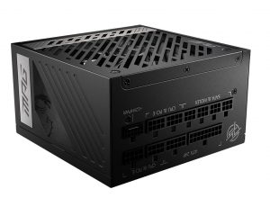 Power Supply|MSI|1000 Watts|Efficiency 80 PLUS GOLD|PFC Active|MPGA1000GPCIE5