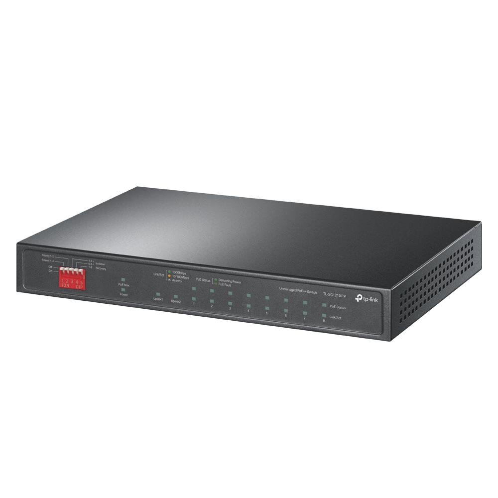 Switch|TP-LINK|TL-SG1210PP|9x10Base-T / 100Base-TX / 1000Base-T|1x10/100/1000BASE-T/SFP combo|PoE+
