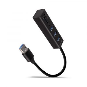 I/O HUB USB3.2 3P SD/MICROSD/0.2M HMA-CR3A AXAGON
