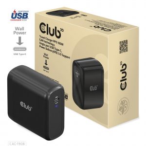 MOBILE TRAVEL CHARGER USB-C/100W CAC-1908EU CLUB3D